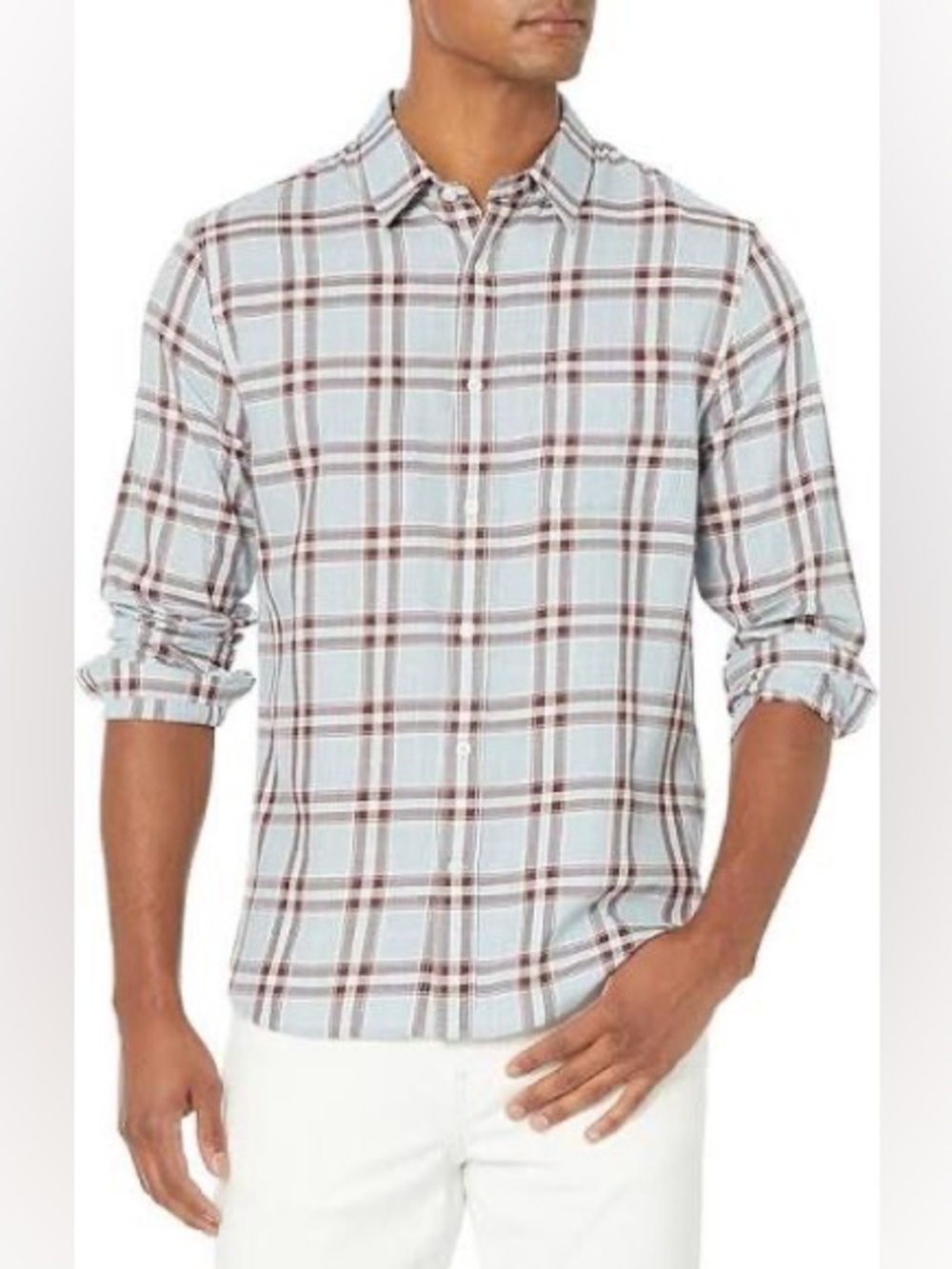 Vince Liberty Plaid Long Sleeve Button Front Shirt